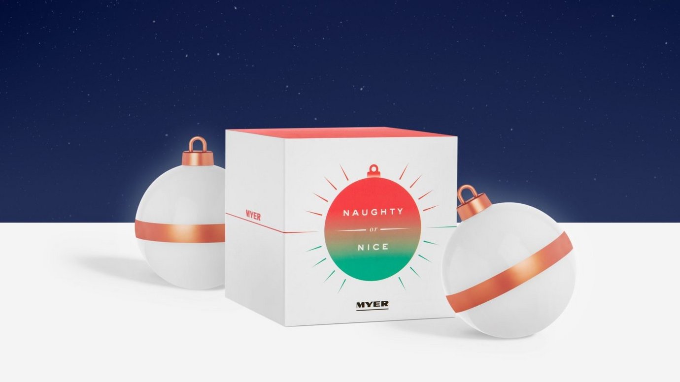 Kampaň týdne: Myer, Vánoční ozdoby na zlobivé děti