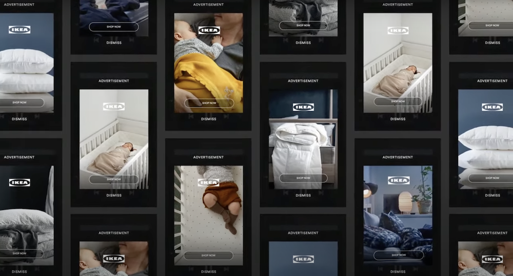 Ikea pomáhá při uspávání v reklamách na Spotify