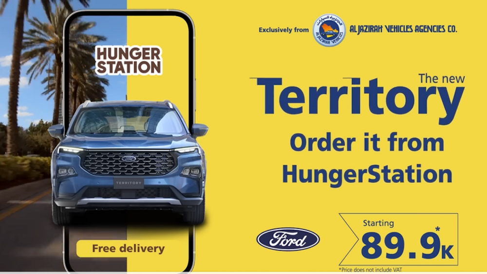 Saúdský Ford prodává cenově dostupná SUV v aplikaci na rozvoz jídla